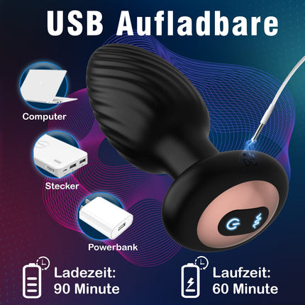 Anālie vibratori vīriešiem. Anālais aizbāznis vīriešiem, prostatas stimulācija vīriešiem. Anālā aizbāžņa seksa rotaļlieta vīriešiem ar 7 rotācijas 7 vibrācijas, Anālā aizbāžņa seksa rotaļlieta pāriem. Dibena aizbāžņa seksa rotaļlieta.
