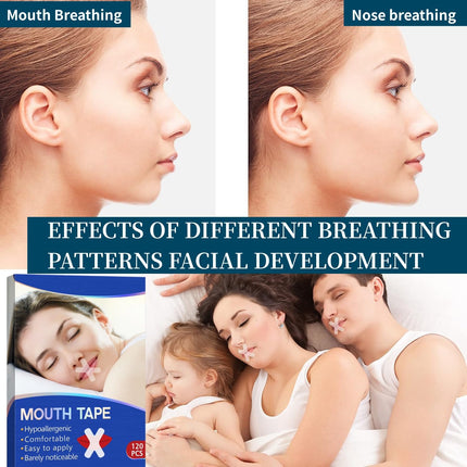 HonLena mutes lente gulēšanai, 120 gabali mutes plāksteri gulēšanai, mutes līme naktī, pretkrākšanas plāksteri un krākšanas plāksteris miega lentei, palīdz pret krākšanu un attīsta deguna elpošanas paradumus