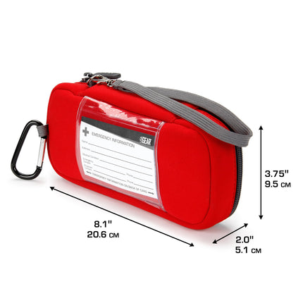 USA Gear Epipen Bag maza, izolēta medicīniskā soma ar ūdensnecaurlaidīgu ārējo slāni un izolētu oderi – diviem Epipen inhalatoriem, inhalatoram, insulīna šļircēm un svarīgiem alerģijas zāļu piederumiem.