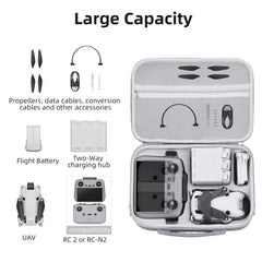 BRDRC uzglabāšanas soma DJI Mini 4 Pro, pārnēsājama pārnēsāšanas soma, ceļojumu aizsargsoma DJI Mini 4 Pro dronu piederumiem