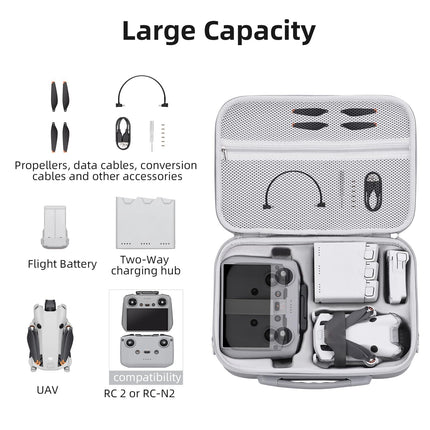 BRDRC uzglabāšanas soma DJI Mini 4 Pro, pārnēsājama pārnēsāšanas soma, ceļojumu aizsargsoma DJI Mini 4 Pro dronu piederumiem