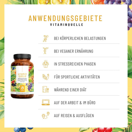 Viss vienā multivitamīnu un minerālvielu komplekss - 35 vērtīgi AZ vitamīni un minerālvielas - Multivitamīnu kapsulas ar augstu devu - Vegāns un bez nevajadzīgām piedevām