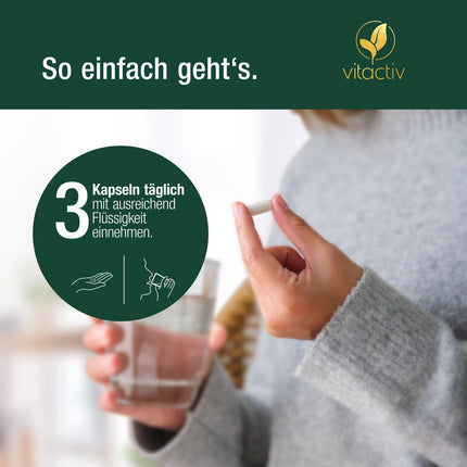 VITACTIV Colon Cleanse Ultra - 100 kapsulas, vegānas - normālai gremošana - dabīgas šķiedrvielas - psyllium Husk kapsulas ar alveju, fenheļa sēklām, pienenes lakstu, diždadža sakni, kalciju un D3 vitamīnu