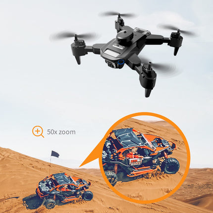 Drons ar 4K UHD kameru, 50x tālummaiņu, gravitācijas uztveršanu, inteliģentu lidošanu, 15 minūšu lidojuma laiku, 4. līmeņa vēja pretestību, tālvadības kvadrokopters iesācējiem