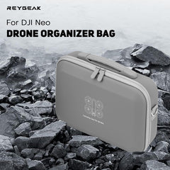 REYGEAK DJI NEO RC soma, ūdensizturīga un nodilumizturīga, pārnēsājama PU ādas ceļojumu soma DJI NEO aksesuāriem ar DJI RC kontrolieri un citiem aksesuāriem