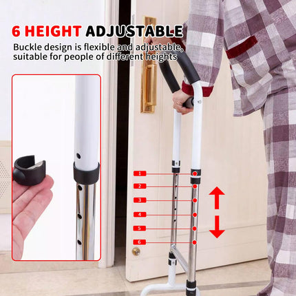 Aufstehhilfe Bett, Ältere Stehhilfe, Mobile Aufstehhilfe Aufsteh-und Sitzhilfe - 6 Stufen Einstellbar,Stützgestel - Belastbar 136kg,Stand Bett Aufstehhilfe Geeignet für Ältere und Behinderte Menschen