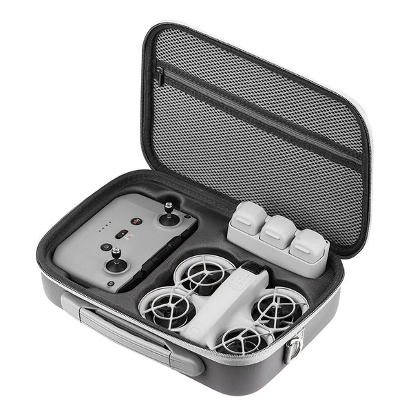 REYGEAK DJI NEO RC soma, ūdensizturīga un nodilumizturīga, pārnēsājama PU ādas ceļojumu soma DJI NEO aksesuāriem ar DJI RC kontrolieri un citiem aksesuāriem