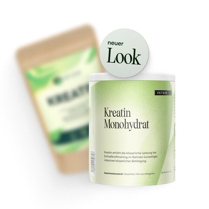 Vetain kreatīna monohidrāta pulveris 250g - 50 porcijas tīra kreatīna - 100% vegāns - Bez piedevām - lielas kreatīna pulveris lielākai enerģijai - Bez garšas - Laboratorijā pārbaudīts Vācijā
