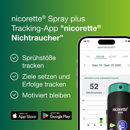 NICORETTE aerosols, trīs iepakojumi ar piparmētru garšu – Atmet smēķēšanu ar nikotīna aerosolu – 1 izsmidzināšanas reize aizstāj līdz pat 150 cigaretēm – smēķēšanas atmešanai