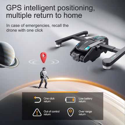 OBEST GPS drons ar 4K kameru, automātiska atgriešanās, sekojiet man, optiskā plūsma, bezsuku motora droni, 36 minūšu ilgs lidojuma laiks, 360° šķēršļu novēršana, 5G WIFI FPV pārraides drons iesācējiem un pieaugušajiem