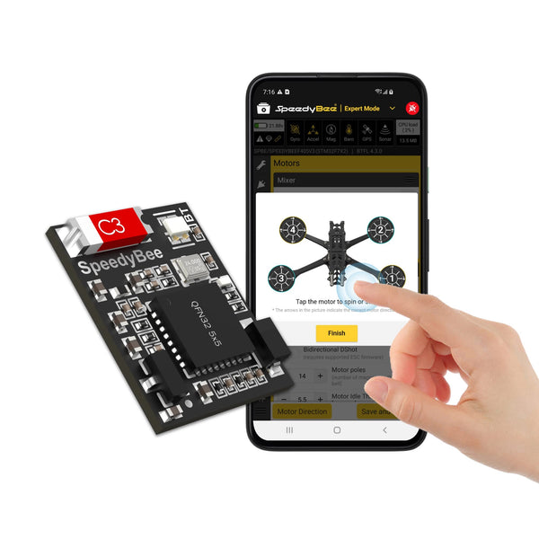 BT Nano 3 Bluetooth FC konfigurācijas modulis — bezvadu lidojuma kontrolieris ESC Betaflight konfigurācijas rīks FPV dronu komplektam (2 gab.)