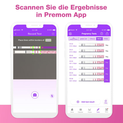 Easy@Home 40 x grūtniecības testi agrīnai lietošanai 10 mSV/ml - jutīgs grūtniecības tests - agrīnas grūtniecības testa strēmeles ar visaugstāko precizitāti | Uzticams īpaši agrīns grūtniecības tests