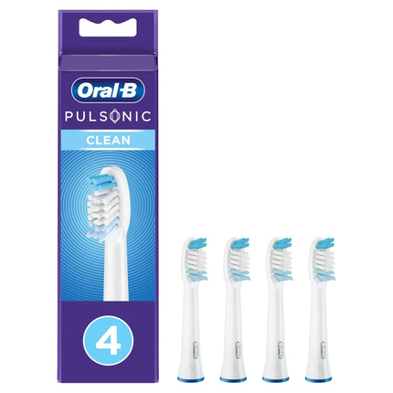 Oral-B Pulsonic Clean rezerves zobu birstes galviņas Sonic zobu birstēm, 4 gab., zobu birstes galviņa Oral-B Sonic zobu birstei