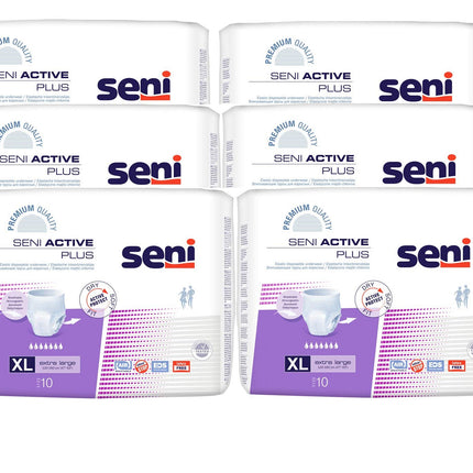Seni Box Active Plus izmēra XL iepakojums (6 x 10 gab.)