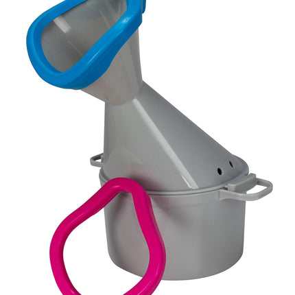 Inhalators Premium, ar diviem mīkstiem uzgaļiem, pelēks