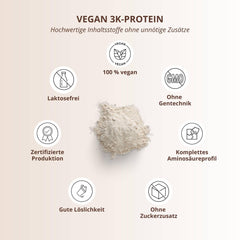 Nutri + vegāns proteīna pulveris Neitrāls bez saldinātājiem + cukura ar 85% proteīna - vegāns proteīna pulveris 1 kg nesaldināts - dabīgs proteīna pulveris