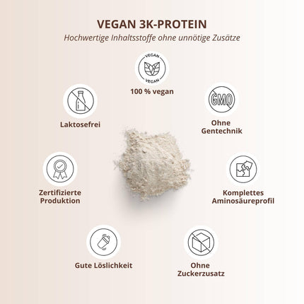 Nutri + vegāns proteīna pulveris Neitrāls bez saldinātājiem + cukura ar 85% proteīna - vegāns proteīna pulveris 1 kg nesaldināts - dabīgs proteīna pulveris