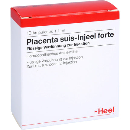 PLACENTA SUIS Injeel forte ampulas 10 gab