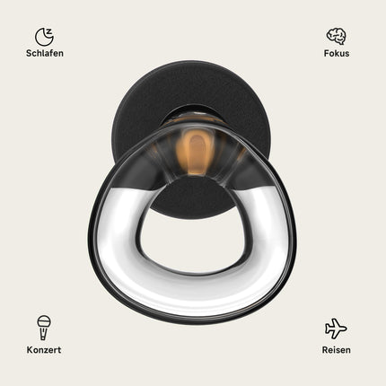 Syndesmos ausu aizbāžņi, dzirdes aizsardzība koncertiem un festivāliem, silikona ausu aizbāžņi mūziķiem, koncertiem, sportam, dīdžejiem, darbam, SNR 24 dB trokšņu samazināšanas Hi-Fi ausu aizbāžņi