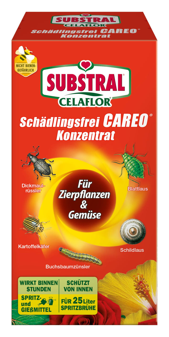 Substral Celaflor Pest-Free Careo koncentrāts dekoratīvajiem augiem, pret laputīm, bukskodes kodēm u.c. 250 ml
