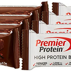 Premier Protein - augsta proteīna batoniņš 50% - dubultās šokolādes cepums - 16x40g - ar zemu cukura saturu - ar zemu ogļhidrātu saturu - bez palmu eļļas