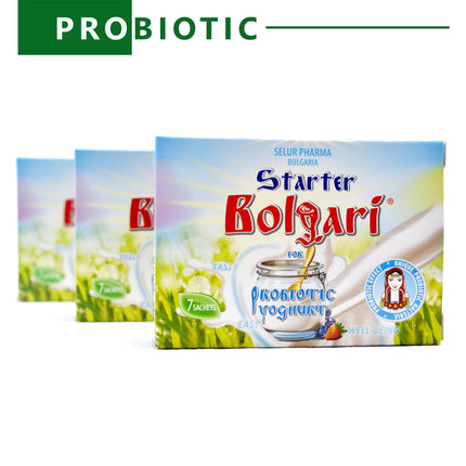 Bolgari jogurta fermentācijas probiotika. Pašdarināts jogurta pulveris. Jogurta kultūras Lactobacillus bulgaricus un Lactobacillus rhamnosus. 7 paciņas dabīgā jogurta. Ierauga kultūra jogurta ražotājiem (1)