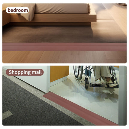 Durvju sliekšņa rampa, 90 x 7,5 x 1 CM / 1,5 CM / 2 CM ratiņkrēslu rampa PVC sliekšņa rampa, durvju sliekšņa rampas ratiņkrēsliem, rullīšiem vai e-skrejriteņiem (brūna, 1 CM)