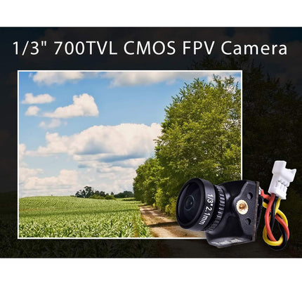 RunCam Nano 2 FPV kamera 1/3" 700TVL CMOS FPV kamera 1,8 mm (M8) redzesloks 170° PAL/NTSC Nav pārslēdzams 3,2 g mini darbības kamera RC FPV dronam Tinywhoop Cinewhoop