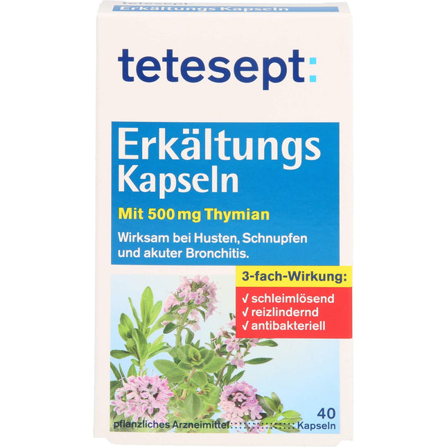 TETESEPT saaukstēšanās kapsulas 40 gab.
