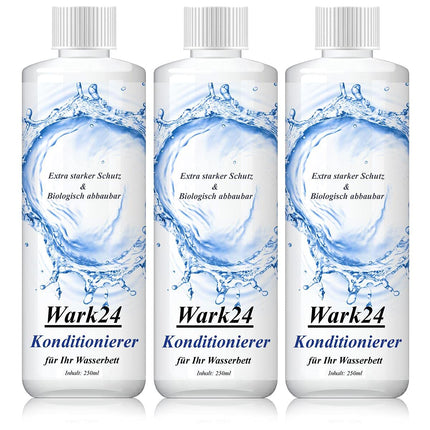 Wark24 ūdensgultas kondicionieris 250 ml - īpaši spēcīga aizsardzība - 20% aktīvo vielu saturs - bioloģiski noārdāms - efektīvi apkaro baktērijas, sēnītes, raugus un aļģes (3 iepakojumi)