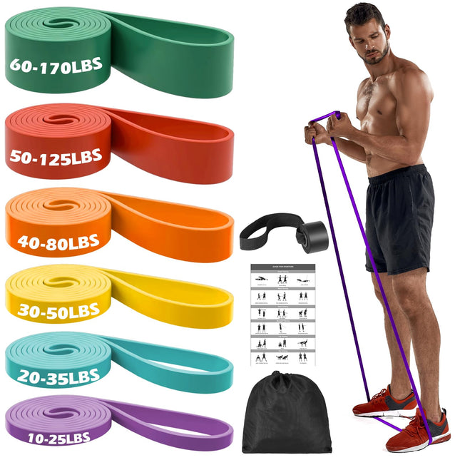 Zacro pretestības lentes, fitnesa lentu komplekts ar durvju enkuru, jogai, pilates, treniņiem, fizioterapijai, pievilkšanās līdzekļiem, spēka treniņiem vīriešiem un sievietēm
