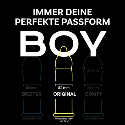BILLY BOY prezervatīvi Love Longer 10 iepakojumā | 52 mm | Prezervatīvi ilgākai un intensīvākai pieredzei (1x10 gab.)