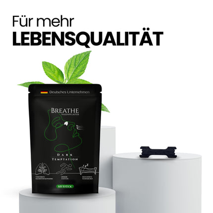 Breathe deguna plāksteri – 60 gabali, melni | Augstāka veiktspēja sportam, sacīkšu braucējiem, mācībām | Mierīgs miegs un mazāk krākšanas | Elpojiet labāk ar saaukstēšanos un alerģijām