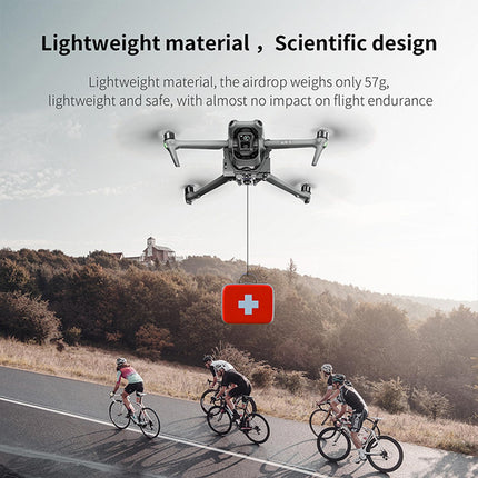 LICHIFIT Drone Airdrop sistēma ar 1/4 skrūvju cauruma saskarni DJI Air 3 gaismjutīgajam metējam, transportēšanai, piegādei, kravas atbrīvošanai, nomešanas ierīcei