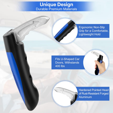 2PCS Einstiegshilfe Auto Griff, ELEPRUC Auto Türgriff für ältere Menschen, Auto Assistent Support, Griff Ausstiegshilfe Gut, Auto Stützgriff Multifunktionsgriff Autotür Verriegelung Griff für Senioren