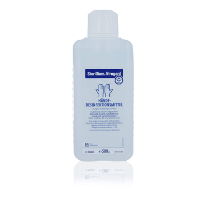 Sterillium VIRUGARD virucīda roku dezinfekcijas komplekti ar dozēšanas sūkni iznīcina baktērijas par 99,9% (2 x 500 ml)