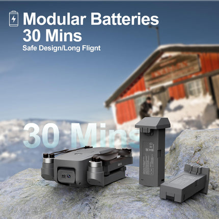 Drons ar kameru 4K bezkontaktu motora drons ar 2 kamerām 40KM/h MAX vēja izturīgs 4 līmeņu 5 GHz WIFI FPV droni RC kvadrokopteris bērniem pieaugušajiem 2 baterijas IDEA16