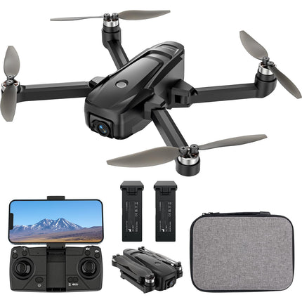 HANNVIW H330 drons ar 4K HD kameru, 5G WiFi FPV drons pieaugušajiem, iesācējiem un bērniem, bezsuku motors, optiskā plūsma, 2 kameras, augstuma noturēšana, 3D apgriešana, 2 akumulatori, 30 minūtes