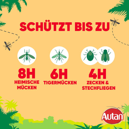 Autan daudzfunkcionālais kukaiņu atbaidīšanas pumpis, aizsardzība pret dažādiem kukaiņiem pret odiem, mušām un ērcēm, 1 iepakojums (1 x 100 ml)
