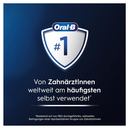 Oral-B iO Series 2 elektriskā zobu birste, 1 birstes galviņa, 3 tīrīšanas režīmi, magnētiskā tehnoloģija, ceļojumu maciņš, Braun dizains, naktsmelna