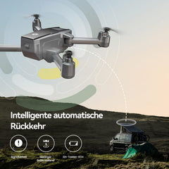 Holy Stone HS440D GPS drons ar 4K kameru iesācējiem, 1 akumulators 20 min. darbībai. Lidojuma laiks, seko man, automātiska atgriešanās, 5G FPV pārraide, RC salokāms drons, pilns komplekts, svars zem 249 g, profesionāls pieaugušajiem, C0