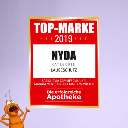 NYDA ekspress līdzeklis pret utīm – ātrs un efektīvs līdzeklis pret galvas utīm un gnīdām, 2 x 50 ml