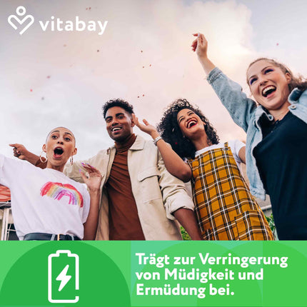 Vitabay magnija malāts 1000 mg augsta deva - 180 tabletes vegāns un laboratoriski pārbaudīts - magnija augstas devas kapsulas - veicina normālu enerģijas metabolismu un normālu muskuļu darbību
