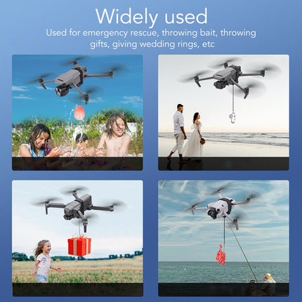 VGEBY Drone Airdropper, RC Drone Airdropper 500 metru tālvadības dronu kravas atbrīvošanas sistēma, dronu transportēšanas ierīce 4 Pro, Mavic 3 Air 3 F11 kāzu ballītei