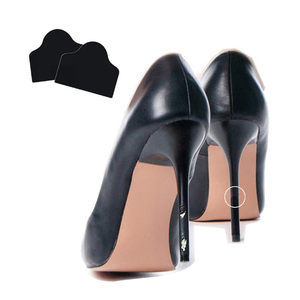 ProtectMyHeels Black stiletos paredzētām kurpēm (1 iepakojums) I Papēžu aizsardzība un labošana melnām augstpapēžu kurpēm I Melnām, nolūzušām, plānām papēžu kurpēm