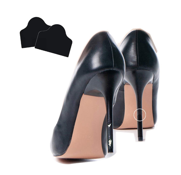 ProtectMyHeels Black stiletos paredzētām kurpēm (1 iepakojums) I Papēžu aizsardzība un labošana melnām augstpapēžu kurpēm I Melnām, nolūzušām, plānām papēžu kurpēm