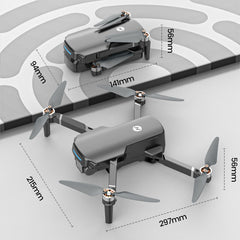 Holy Stone HS360S drons ar 4K GPS kameru pieaugušajiem, 3 km liela darbības rādiusa 5G attēla pārraide, 20 minūšu ilgs lidojuma laiks, sekojiet man, atgriezieties, RC salokāms drons, pilns komplekts iesācējiem, svars zem 249 g, C0