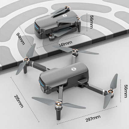 Holy Stone HS360S drons ar 4K GPS kameru pieaugušajiem, 3 km liela darbības rādiusa 5G attēla pārraide, 20 minūšu ilgs lidojuma laiks, sekojiet man, atgriezieties, RC salokāms drons, pilns komplekts iesācējiem, svars zem 249 g, C0