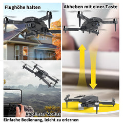 S508 drons ar kameru HD 720P bērniem, mini drons ar WiFi pārraidi iesācējiem, RC dronu kvadrokopteris zēniem un meitenēm, rotaļu dronu helikopters ar bezgalvas režīmu, rokassomiņas ilgs lidojuma laiks