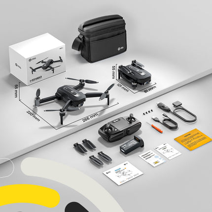 Holy Stone HS460 GPS drons ar 4K kameru iesācējiem, 26 min. Ilgs lidojuma laiks, bezkontaktu motors, sekojiet man, atgriešanās, 5G FPV pārraide, salokāms kameras drons, kas sver mazāk par 249 g, paredzēts pieaugušajiem
